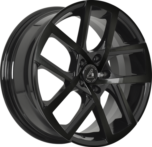 A1 WHEELS | Spark | Grösse: 7.5x18 | ET: 45 | Lochkreis: 5x112 | gloss black