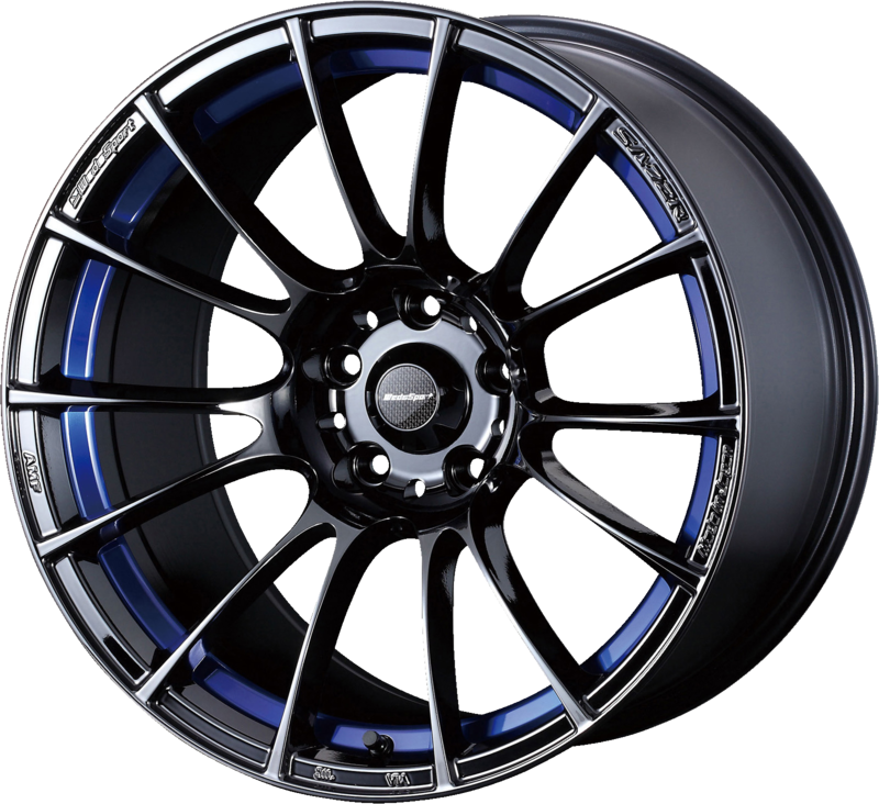WEDS SPORT | Design: SA-72R | Grösse: 7.0x17 | ET: 50 | Lochkreis: 4x100 | Farbe: blue light chrome II