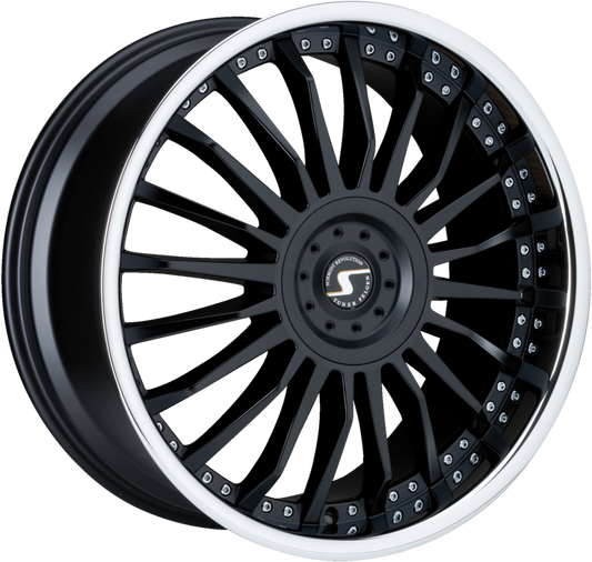 SCHMIDT | Design: CC-Line 1-pc | Grösse: 11.0x22 | ET: 10-45 | Lochkreis: 5x108-150 | Farbe: gloss black, inox lip