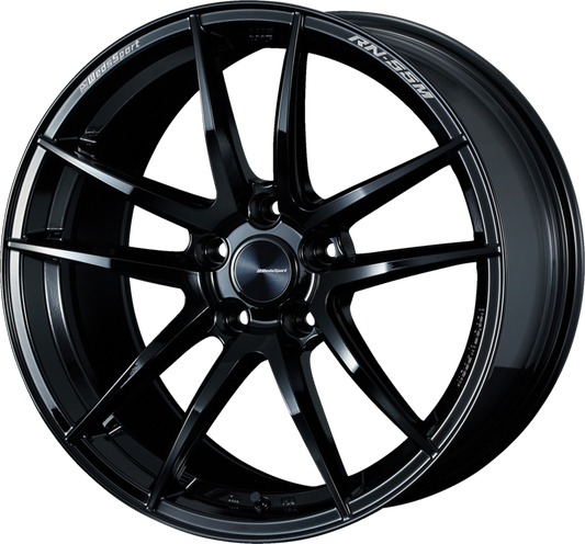 WEDS SPORT | Design: RN-55M | Grösse: 8.5x19 | ET: 45 | Lochkreis: 5x114.3 | Farbe: gloss black