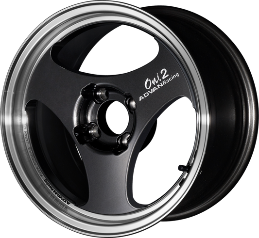 ADVAN RACING | Design: Oni2 | Grösse: 5.0x15 | ET: 45 | Lochkreis: 4x100 | Farbe: machining & black gun metallic