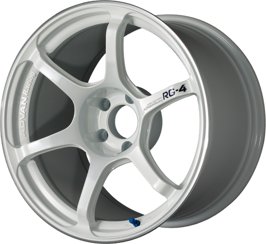 ADVAN RACING | Design: RG-4 | Grösse: 10.0x18 | ET: 35 | Lochkreis: 5x114.3 | Farbe: racing white metallic & ring