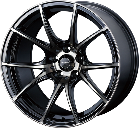 WEDS SPORT | Design: SA-10R | Grösse: 7.5x18 | ET: 45 | Lochkreis: 5x100 | Farbe: zebra black bright