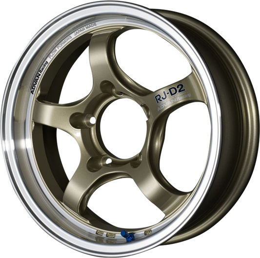 ADVAN RACING | Design: RJ-D2 | Grösse: 5.5x16 | ET: 20 | Lochkreis: 5x139.7 | Farbe: machining & champagne gold