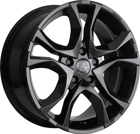 A1 WHEELS | Vision | Grösse: 7.0x18  | ET: 43 | Lochkreis: 5x112 | gloss black