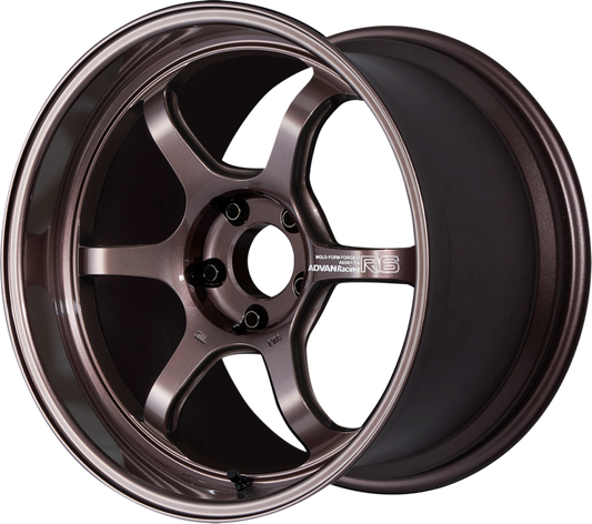 ADVAN RACING | Design: R6 | Grösse: 10.5x18 | ET: 32 | Lochkreis: 5x112 | Farbe: racing copper bronze