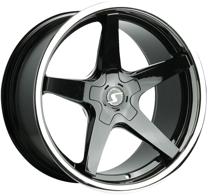 SCHMIDT | Design: XS5 19-20 | Grösse: 9.5x19 | ET: 15-45 | Lochkreis: 5x105-130 | Farbe: gloss black, inox lip
