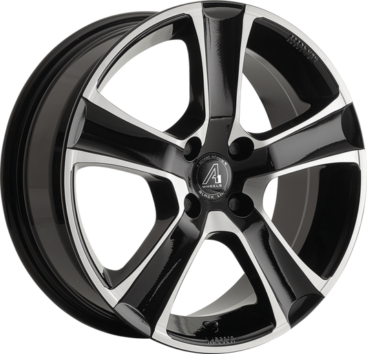 A1 WHEELS | Urban | Grösse: 6.5x16 | ET: 35 | Lochkreis: 4x100 | gloss black, face polished