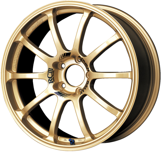 ADVAN RACING | Design: RCIII | Grösse: 7.5x18 | ET: 45 | Lochkreis: 5x114.3 | Farbe: gold