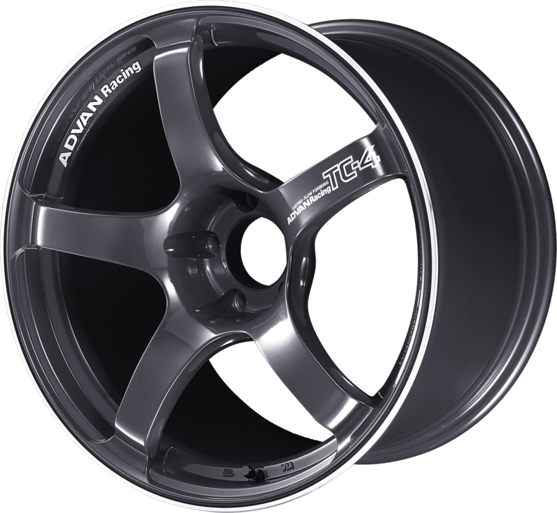 ADVAN RACING | Design: TC-4 | Grösse: 10.0x18 | ET: 25 | Lochkreis: 5x114.3 | Farbe: racing gun metallic & ring