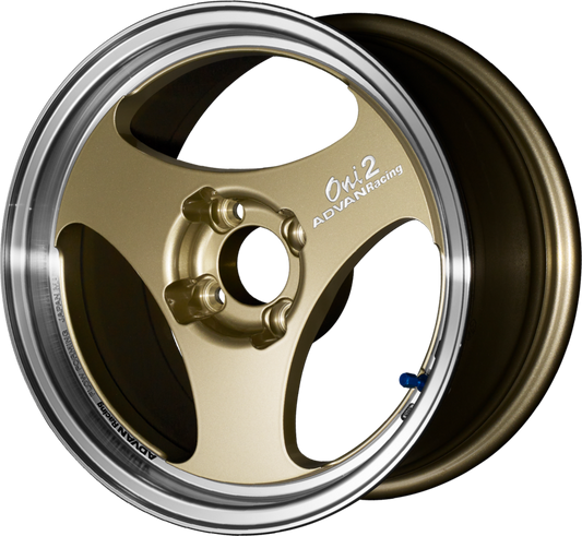 ADVAN RACING | Design: Oni2 | Grösse: 7.0x15 | ET: 42 | Lochkreis: 4x100 | Farbe: machining & champagne gold