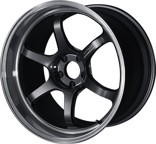 ADVAN RACING | Design: R6 | Grösse: 10.0x20 | ET: 25 | Lochkreis: 5x112 | Farbe: machining & black coated graphite