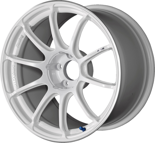 ADVAN RACING | Design: RSIII | Grösse: 10.0x18 | ET: 25 | Lochkreis: 5x114.3 | Farbe: racing white metallic & ring
