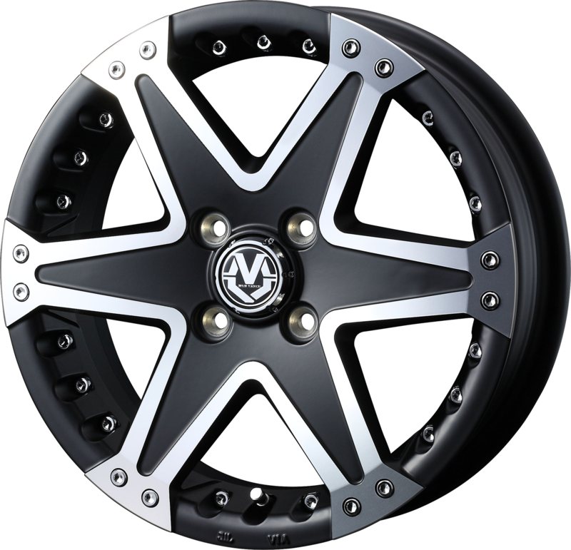 WEDS ADVENTURE | Design: Mud Vance 01 A | Lochkreis: 4x100 | Farbe: matt black, face matt polished