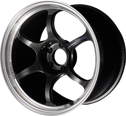 ADVAN RACING | Design: RG-D2 | Grösse: 10.0x18 | ET: 22 | Lochkreis: 5x114.3 | Farbe: machining & black gun metallic