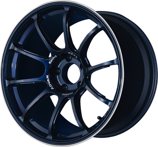 ADVAN RACING | Design: RZ-F2 | Grösse: 10.5x18 | ET: 15 | Lochkreis: 5x114.3 | Farbe: racing titanium blue & ring