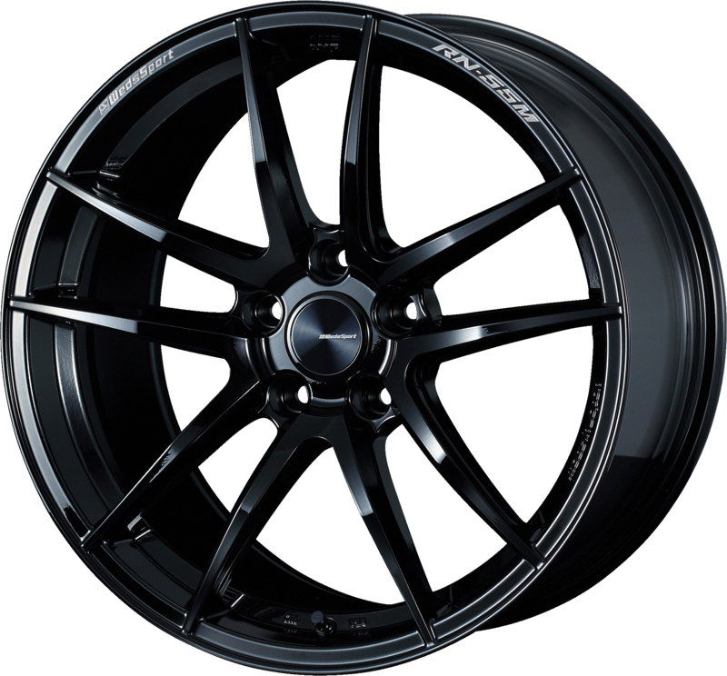 WEDS SPORT | Design: RN-55M | Grösse: 7.5x18 | ET: 45 | Lochkreis: 5x100 | Farbe: gloss black