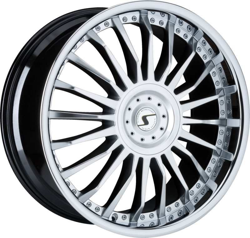 SCHMIDT | Design: CC-Line 1-pc | Grösse: 10.0x22 | ET: 35-58 | Lochkreis: 5x108-150 | Farbe: high gloss silver, inox lip