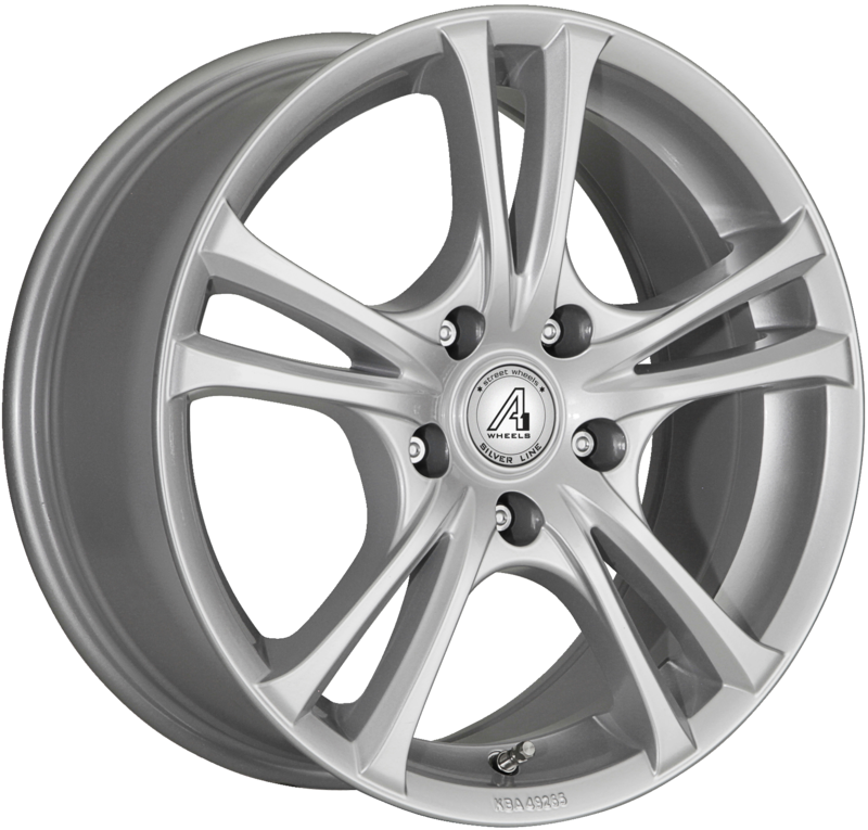 A1 WHEELS | Twinspoke-5 | Grösse: 6.0x15 | ET: 46 | Lochkreis: 5x114.3 | silver metallic