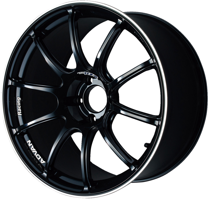 ADVAN RACING | Design: RZII | Grösse: 10.0x18 | ET: 25 | Lochkreis: 5x114.3 | Farbe: racing gloss black & ring