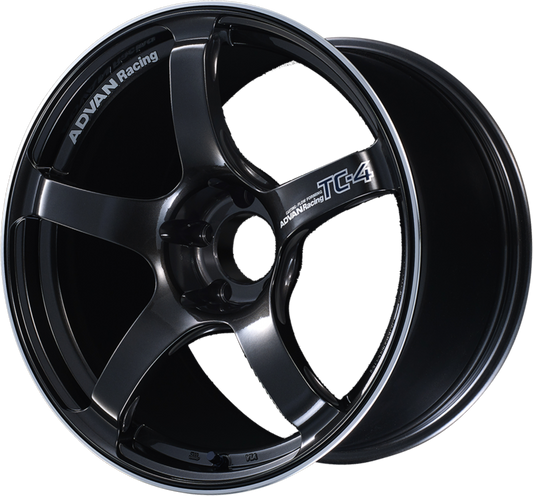 ADVAN RACING | Design: TC-4 | Grösse: 5.5x16 | ET: 38 | Lochkreis: 4x100 | Farbe: black gun metallic & ring