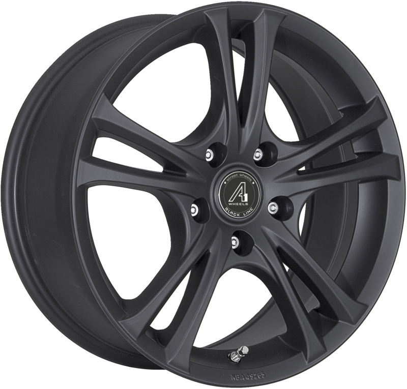 A1 WHEELS | Twinspoke-5 | Grösse: 6.0x15 | ET: 46 | Lochkreis: 5x114.3 | matt black