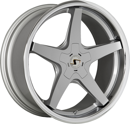 SCHMIDT | Design: XS5 19-20 | Grösse: 8.5x19 | ET: 15-45 | Lochkreis: 5x105-130 | Farbe: high gloss silver, inox lip