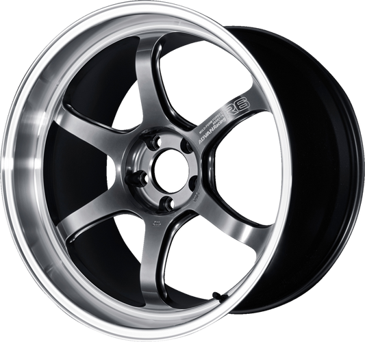 ADVAN RACING | Design: R6 | Grösse: 10.5x18 | ET: 32 | Lochkreis: 5x112 | Farbe: machining & racing hyper black