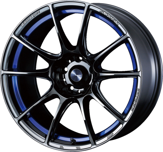 WEDS SPORT | Design: SA-25R | Grösse: 8.5x18 | ET: 45 | Lochkreis: 5x100 | Farbe: blue light chrome II
