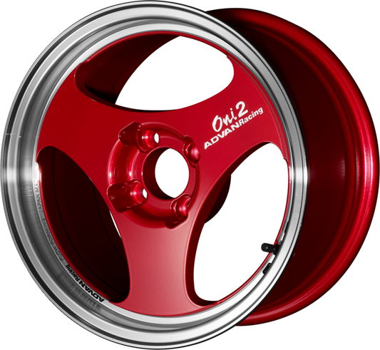 ADVAN RACING | Design: Oni2 | Grösse: 6.5x15 | ET: 35 | Lochkreis: 4x100 | Farbe: machining & racing candy red