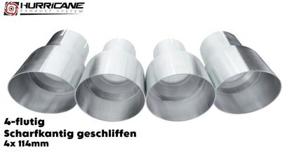 Hurricane 3,5" Abgasanlage für BMW M3 G81 Competition 510PS / +LCI 530PS