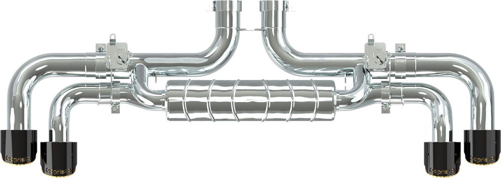 Capristo Sportauspuff Porsche Cayenne V8 Biturbo mit CH-Gutachten