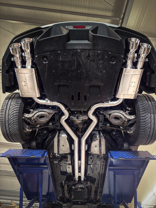 L-Performance - Ford Mustang Coupe 5.0 Gen. 6 FL Mach 1 Klappenauspuffanlage 2x3 Zoll