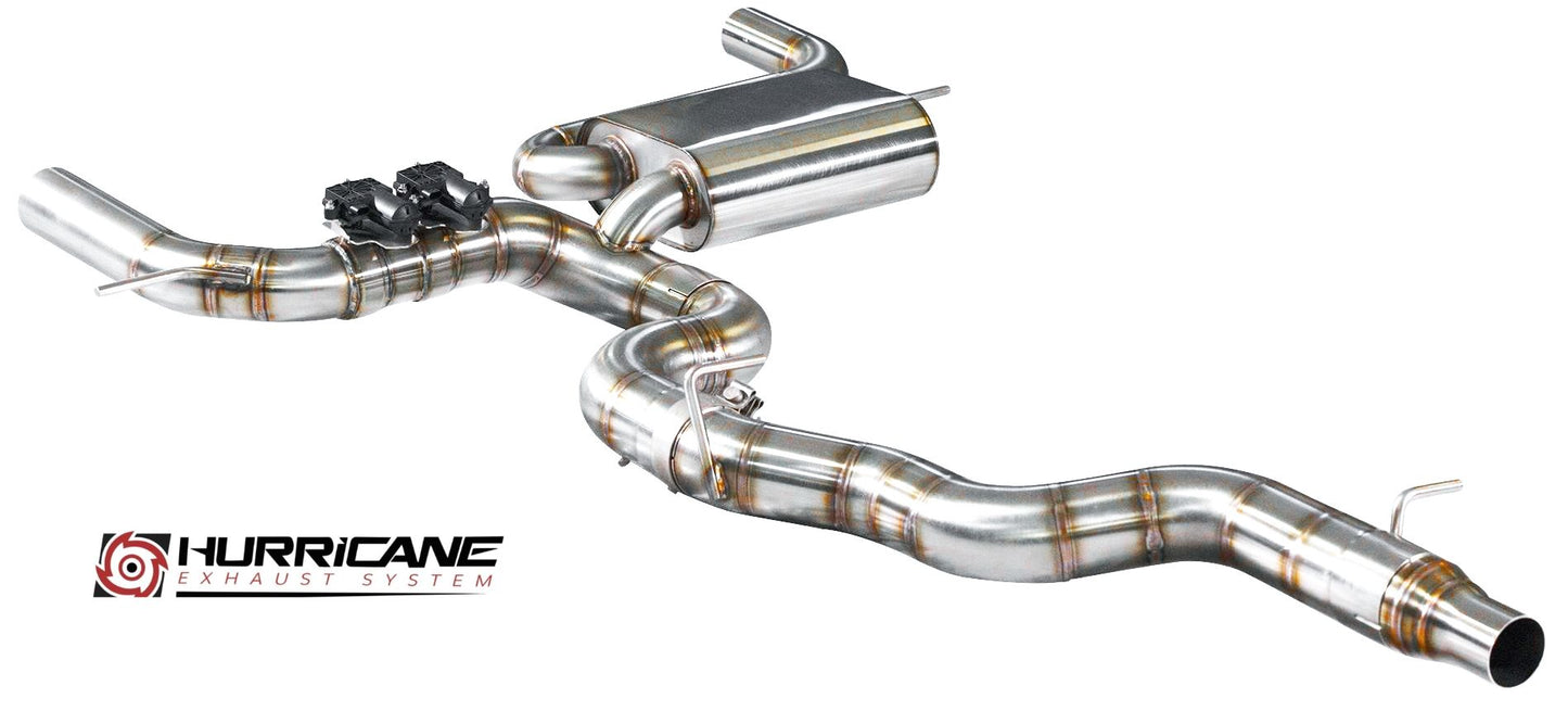 Hurricane 3,5" Abgasanlage für Audi S3 8V 300PS VFL Sportback