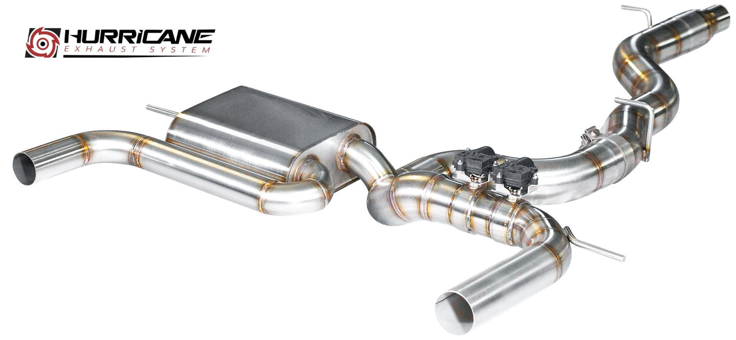 Hurricane 3,5" Abgasanlage für Audi S3 8V 300PS VFL Sportback
