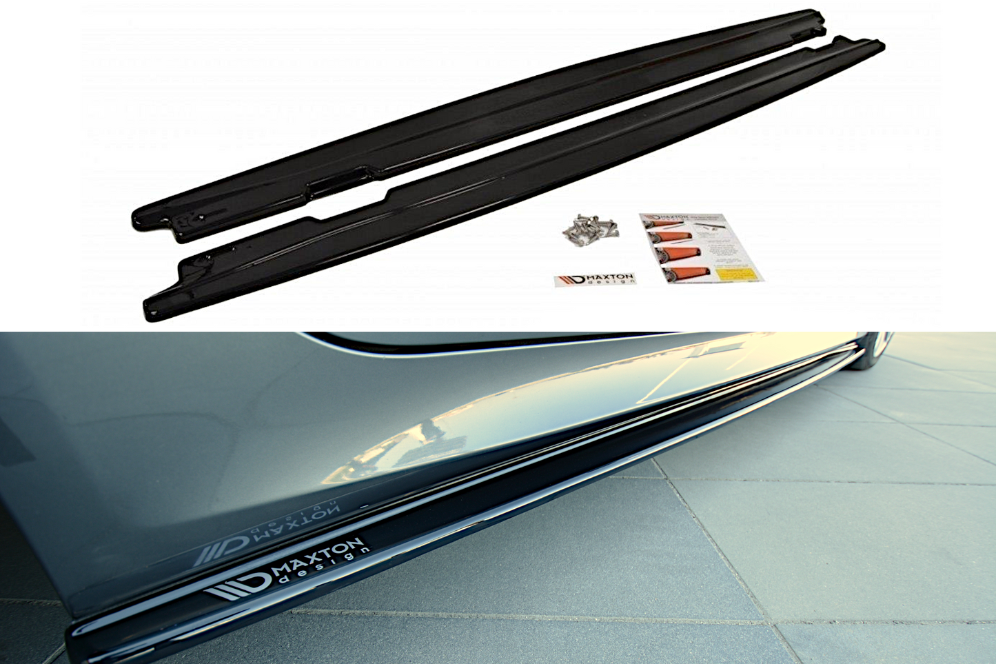 Maxton Design Seitenschweller für BMW 5er E60|E61 M-Paket Carbon Look
