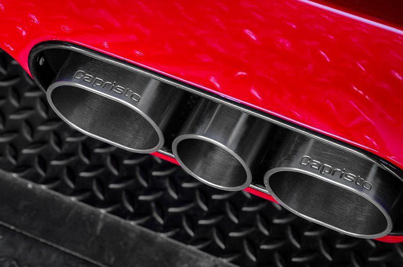 Capristo Sportauspuff Ferrari F40 mit CH-Gutachten