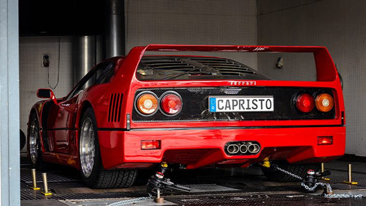 Capristo Sportauspuff Ferrari F40 mit CH-Gutachten