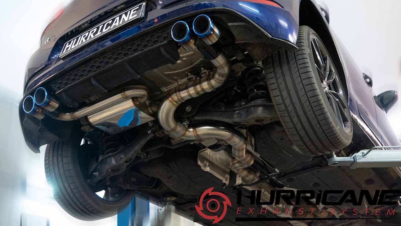 Hurricane 3,5" Abgasanlage für VW Golf 7.5 R OPF V2