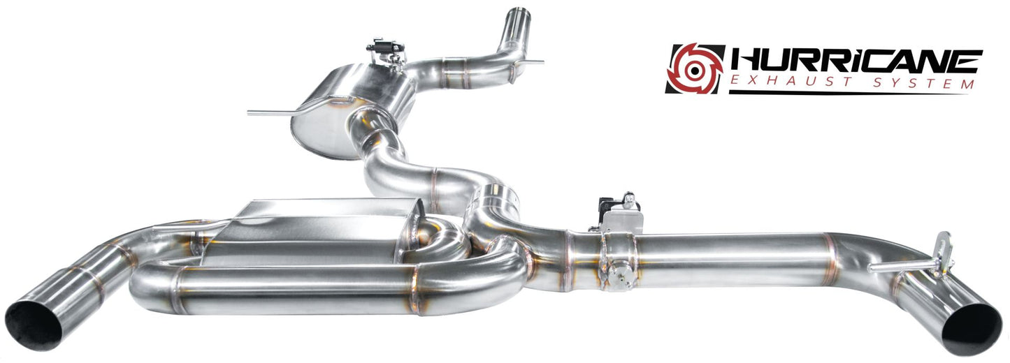 Hurricane 3,5" Abgasanlage für Golf 6 GTI Edition 35 235PS V3