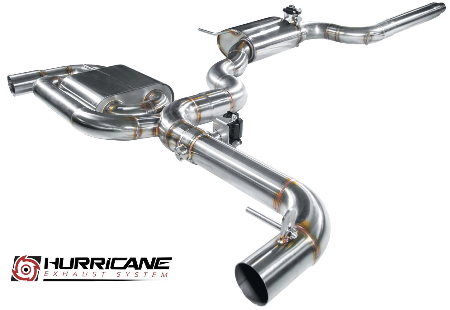 Hurricane 3,5" Abgasanlage für Golf 6 GTI Edition 35 235PS V3