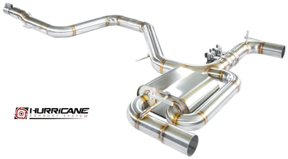 Hurricane 3,5" Abgasanlage für Hyundai i30 N OPF Hatchback, Performance OPF, Project C OPF 250-275PS V2