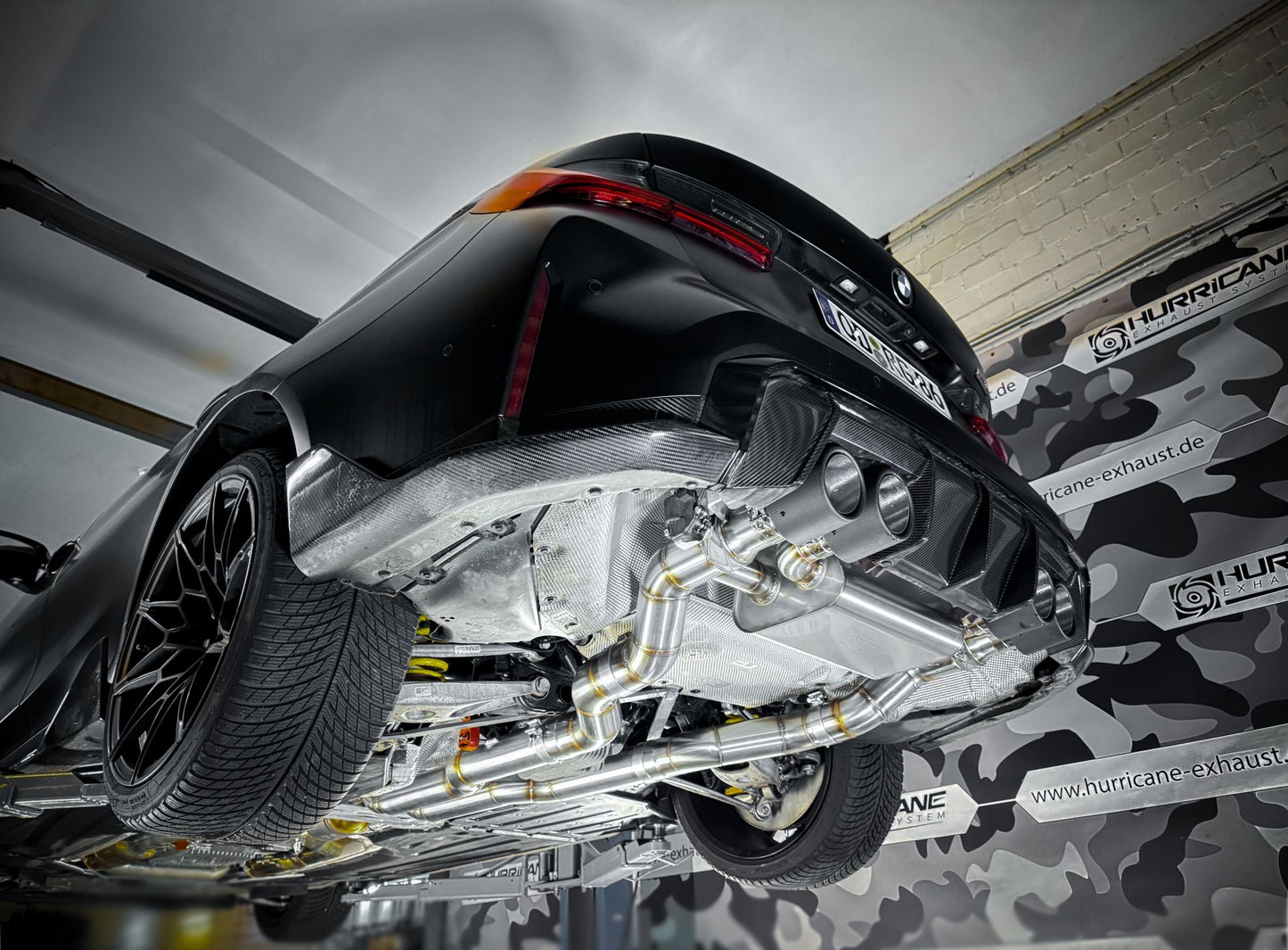 Hurricane 3,5" Abgasanlage für BMW M3 G81 Competition 510PS / +LCI 530PS