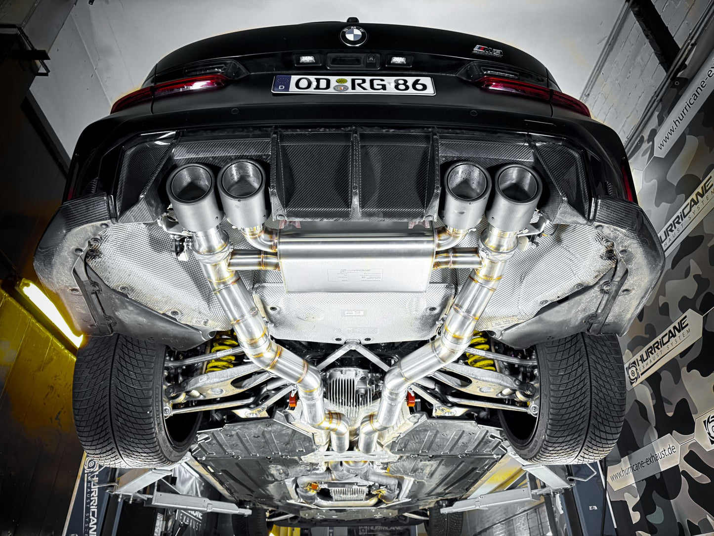 Hurricane 3,5" Abgasanlage für BMW M3 G81 Competition 510PS / +LCI 530PS