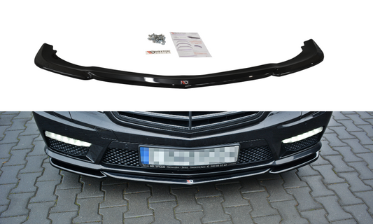 Maxton Design Frontlippe für Mercedes E-Klasse W212 E63 AMG schwarz hochglanz