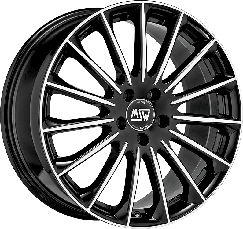 MSW | MSW 30 | 7.5x19 | 5x112 | ET48 | BLACK FULL POLISHED (GBFP) | W19305503T56