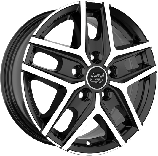 MSW | MSW 40 VAN | 6.5x16 | 5x120 | ET60 | GLOSS BLACK FULL POLISHED | W19362006T56