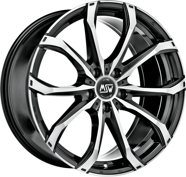 MSW | MSW 48 | 9.5x21 | 5x130 | ET46 | BLACK FULL POLISHED (GBFP) | W1931000156