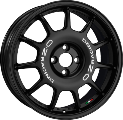 OZ | LEGGENDA | 7x17 | 4x108 | ET25 | MATT BLACK WHITE LETTERING | W01872251N8