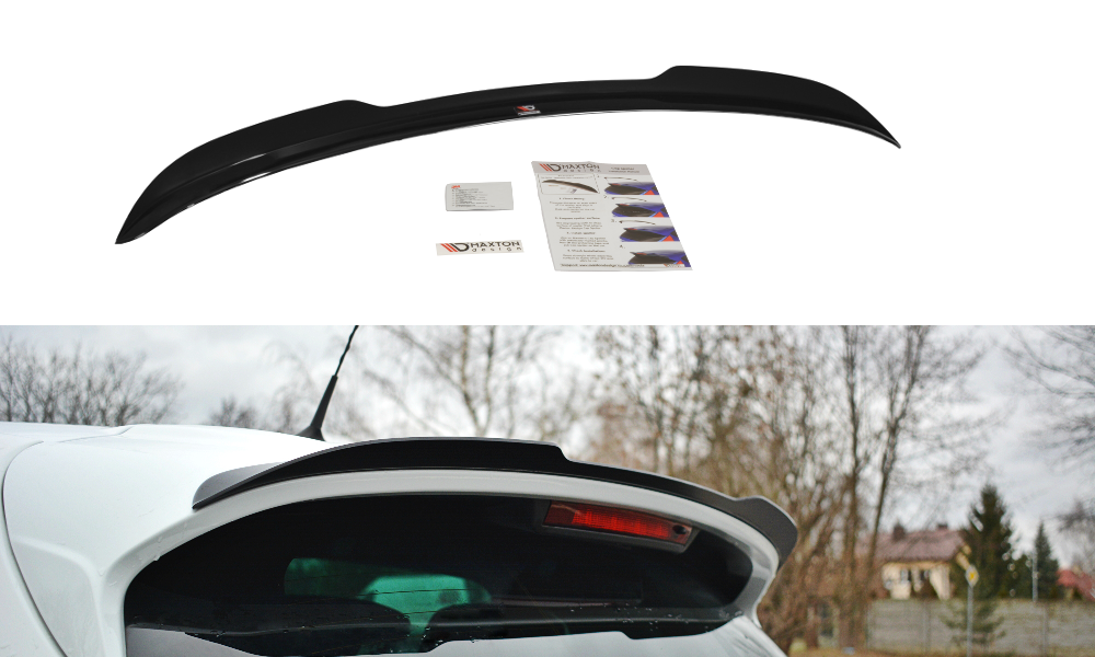 Maxton Design Spoiler für Renault Clio MK4 RS schwarz strukturiert